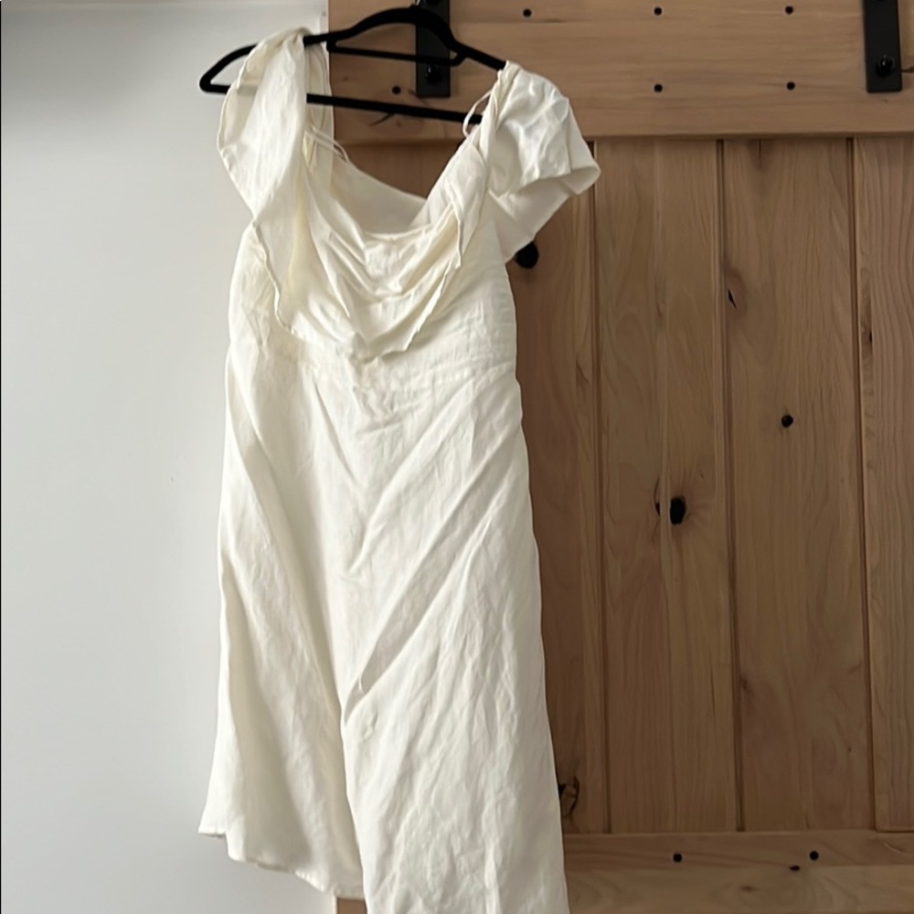 Cream mini dress
